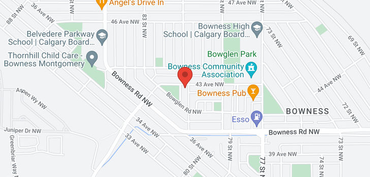 map of 4320 81 ST NW
